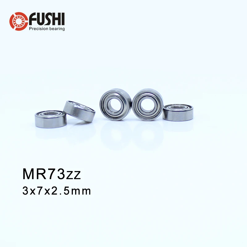 

MR73ZZ Bearing 3 x 7 x 2.5 mm ABEC-1 ( 5 PCS ) Miniature MR73 ZZ Ball Bearings 683ZZ / B 2.5 mm