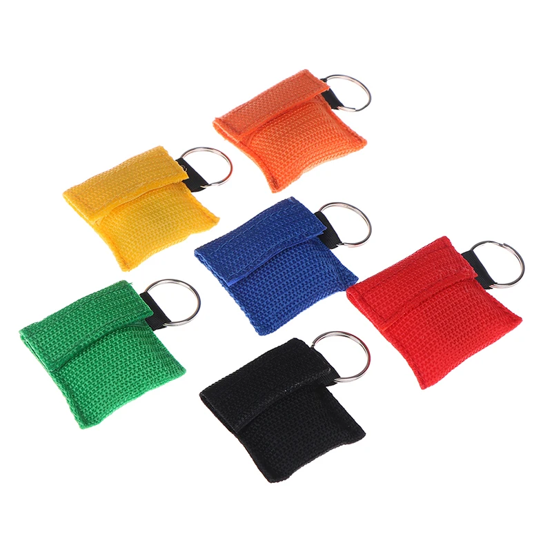 1Pcs Medical CPR Resuscitator Mask Keychain Emergency Face Shield First Aid for Outdoor Survival Tool | Спорт и развлечения