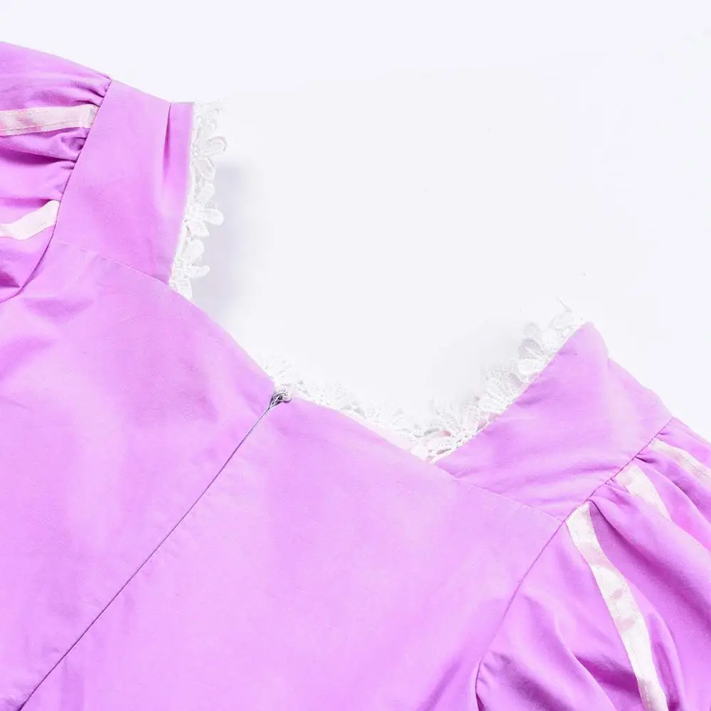 Праздничный костюм принцессы Рапунцель для девочек на день рождения платье с