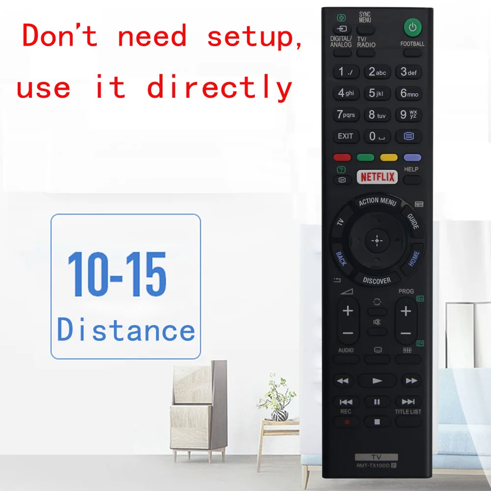 Пульт дистанционного управления для Sony smart led lcd TV RMT-TX100D TX101J TX102U TX102D TX101D TX100E TX101E