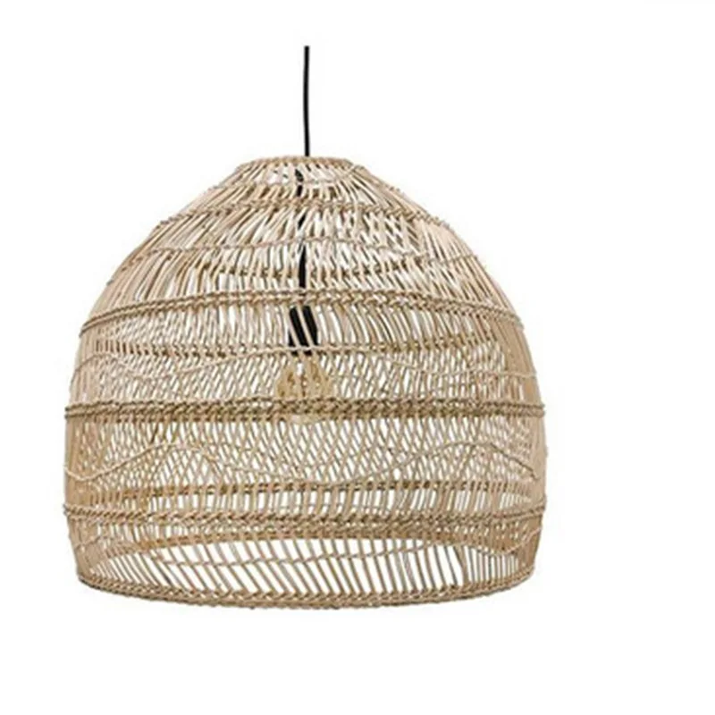

Southeast Asia Bamboo Pendant Lights Creative Led Half-round Living Room Bar Restaurant Decorative Pendant Lamp Indoor Lighting
