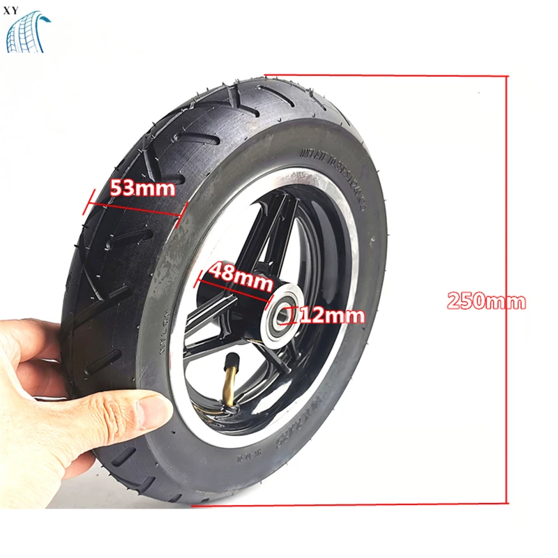 

XY Accessories 10 Inch Electric Scooter 10x2.125 Inner and Outer Tire Butyl Rubber Inner Tube Thickened Strong Outer Tire