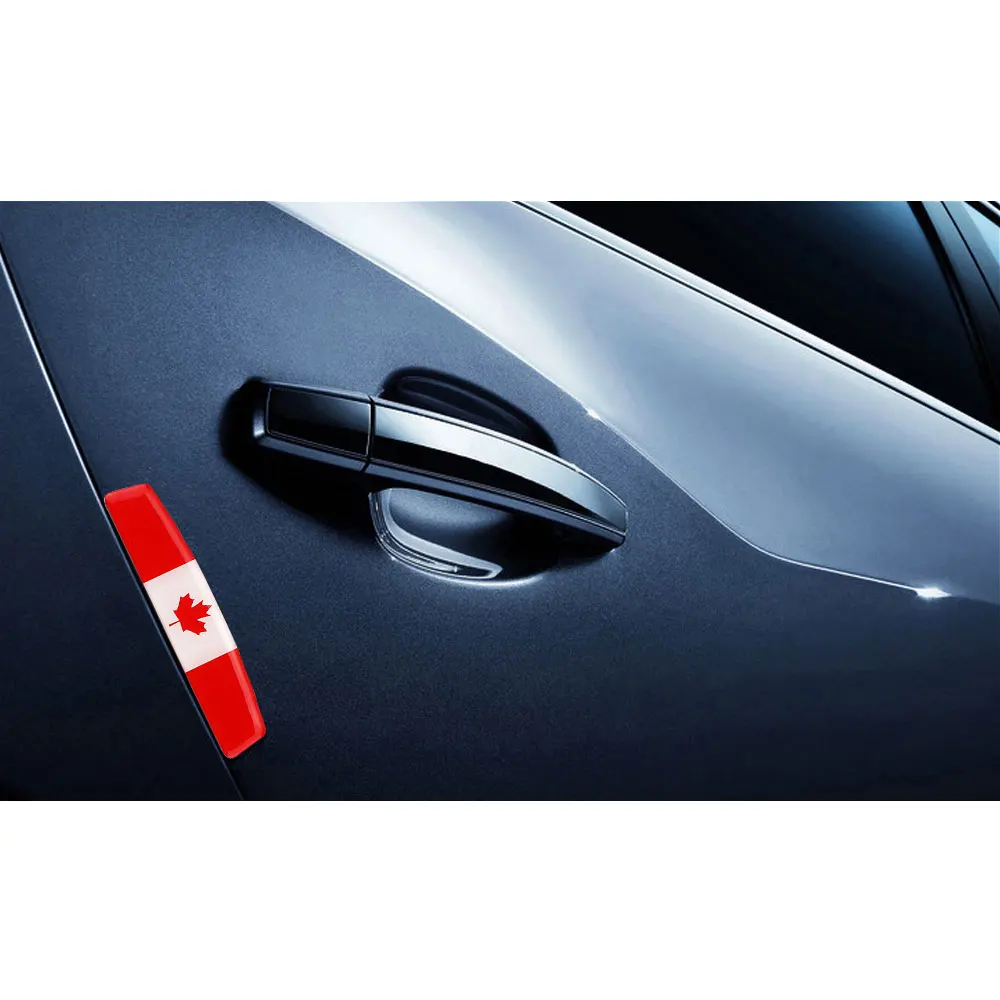 4Pcs/Set Car Door Edge Guards Canada Flag Anti-Collision Sticker Bar Crash-Proof Anti-Scratch Protector | Автомобили и мотоциклы