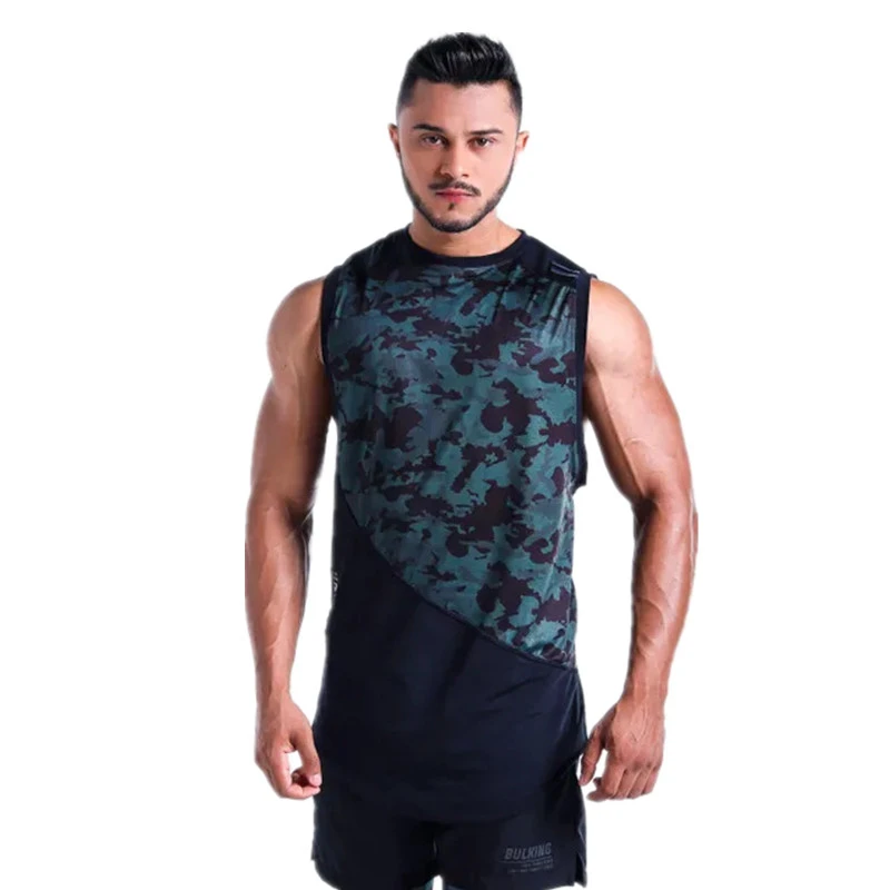 Брендовая одежда для тренажеров майка мужчин спортивная фитнеса жилет