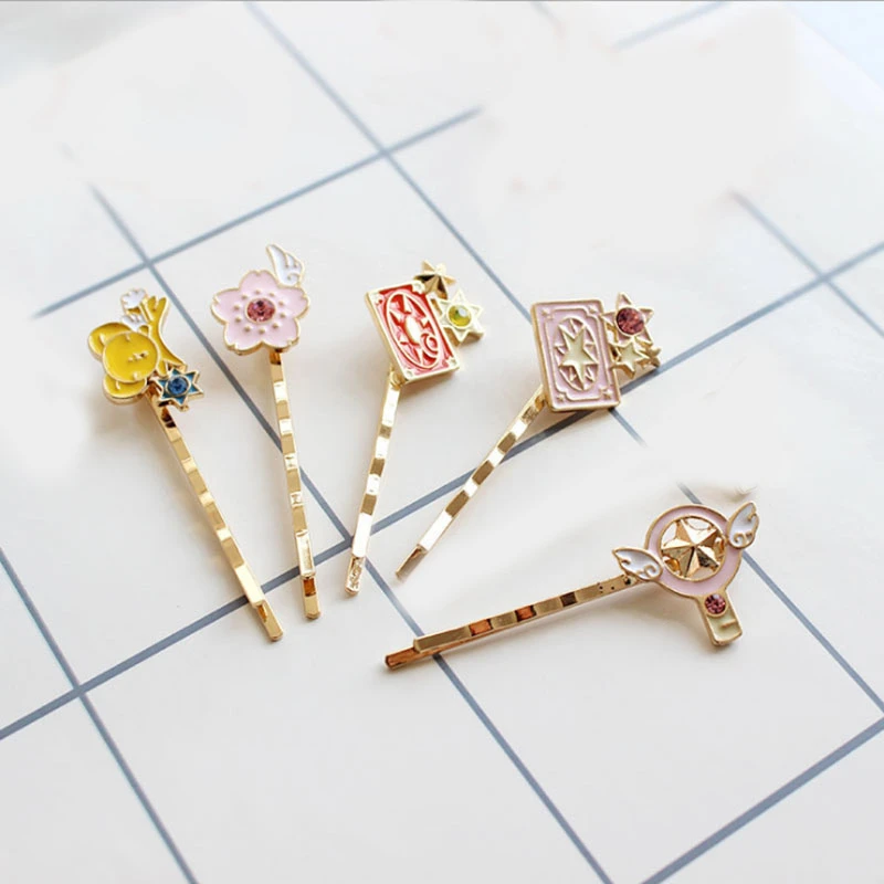 Новинка Тапочки в виде персонажа аниме Cardcaptor Sakura заколки для волос косплея опора