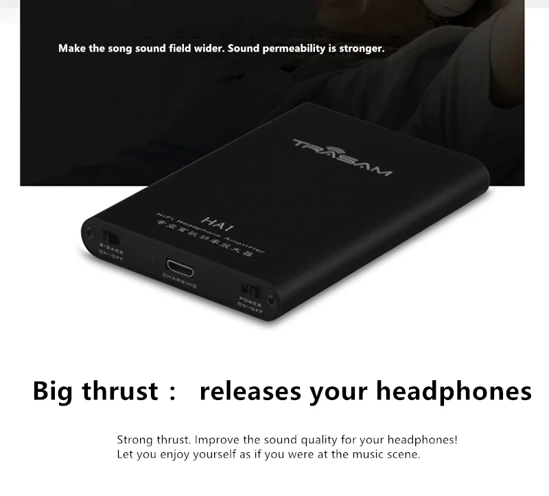 DAC HIFI Portable 3.5mm jack Headphone Subwoofer gain Audio output Thin and light Amplifier for smart phone Powerful Thrust | Электроника