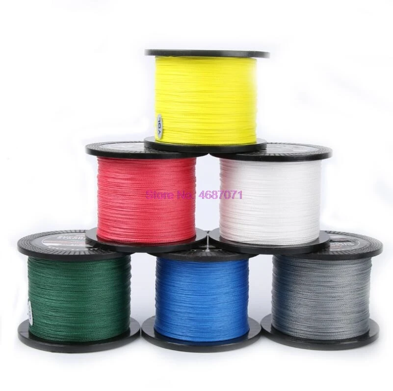 55 шт. плетеная полиэтиленовая рыболовная леска 500 м 4 нити | Спорт и развлечения