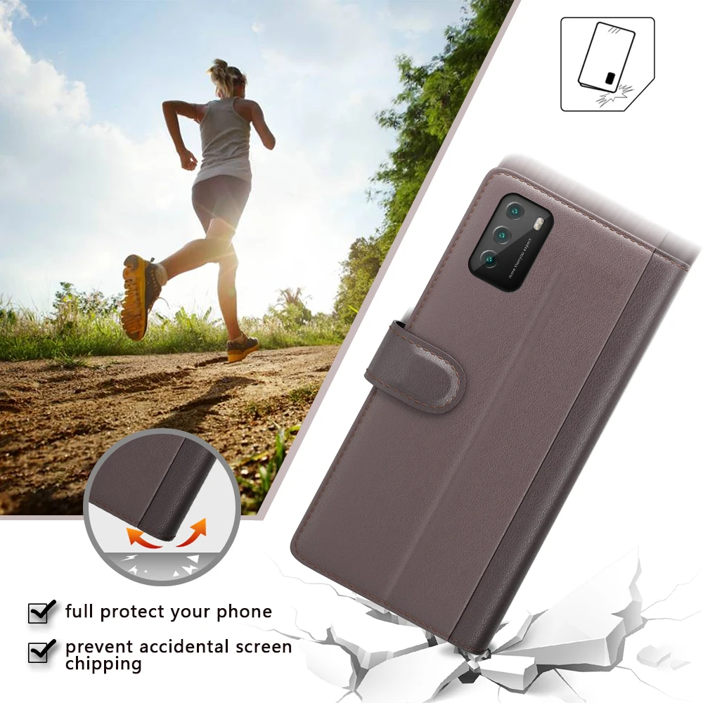 

GUEXIWEI Retro Wallet Leather Case for Xiaomi Poco M3 360 Protective Stand Flip Cover for Poco M3Pro 5G Phone Shell 5S 5X Bag
