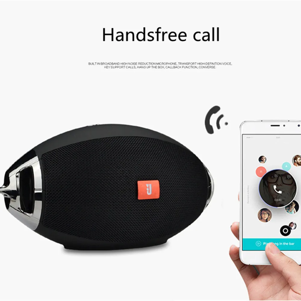 HYASIA TWS регби Bluetooth 4 2 Дополнительный вход громкоговорителя Колонка для басов