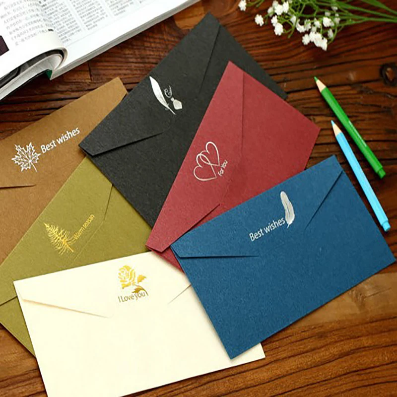 

5Pcs/lots Chic Vintage Elegant series DIY Multifunction Portable Envelope Set