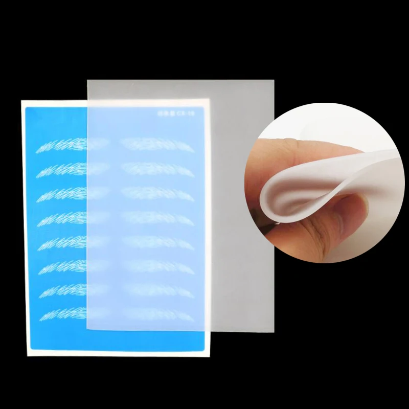 5 шт. прозрачная кожа для татуировки бровей губ тренировки микроблейдинга