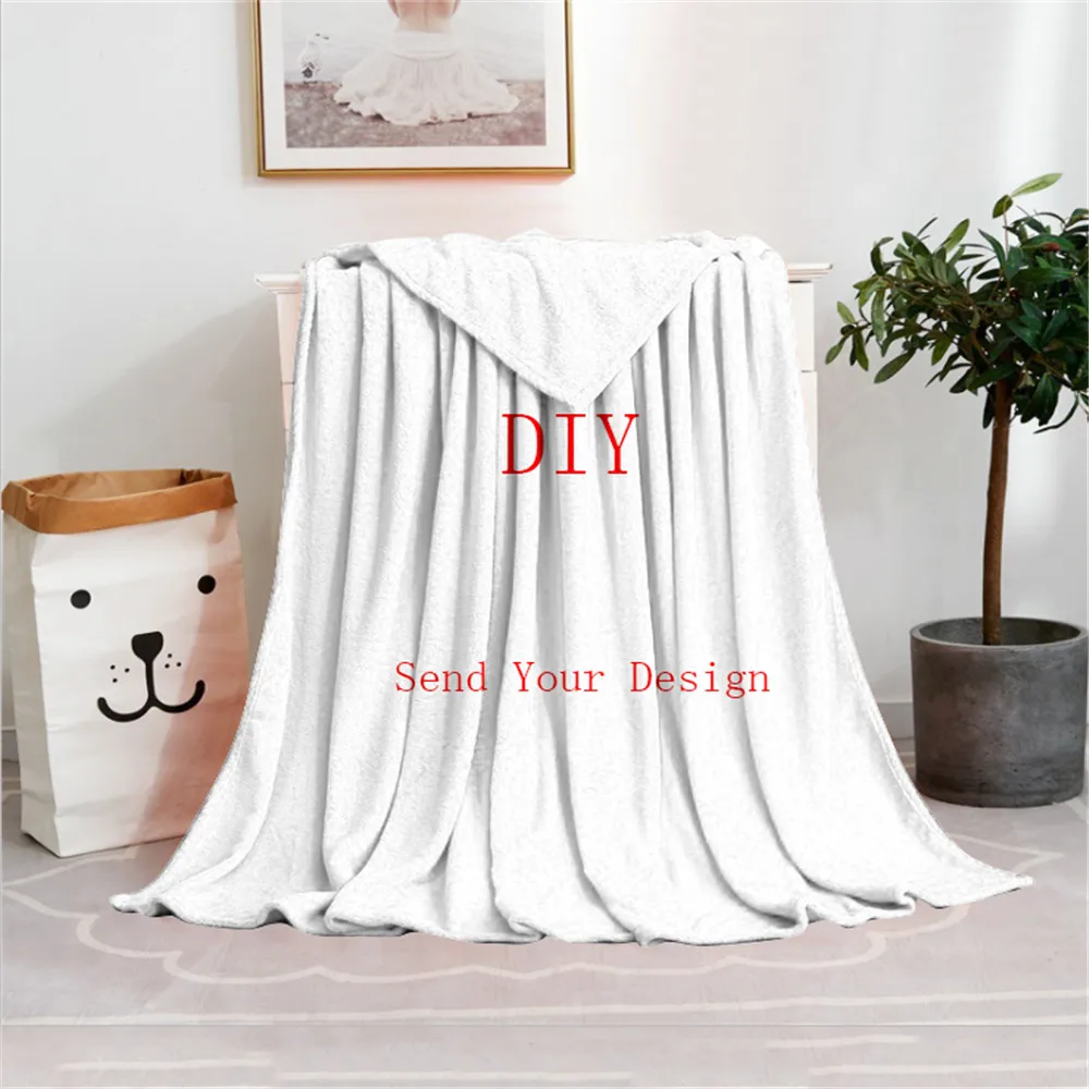 DIY Blanket Design Your Own Blanket Throw Bedsheet Warm Flannel Coral Personalized Photo Blanket Custom Blankets Plush