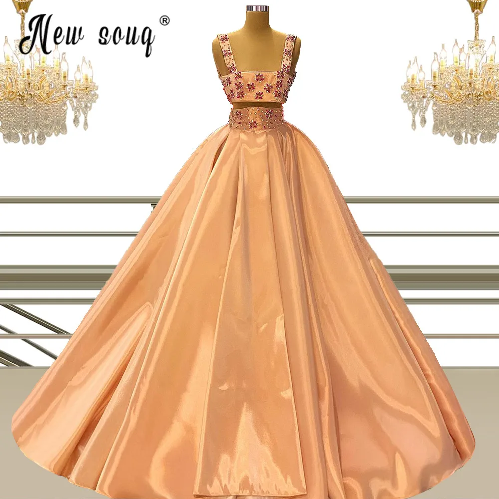 

Элегантное Длинное розовое вечернее платье из двух предметов, модель 2021 года