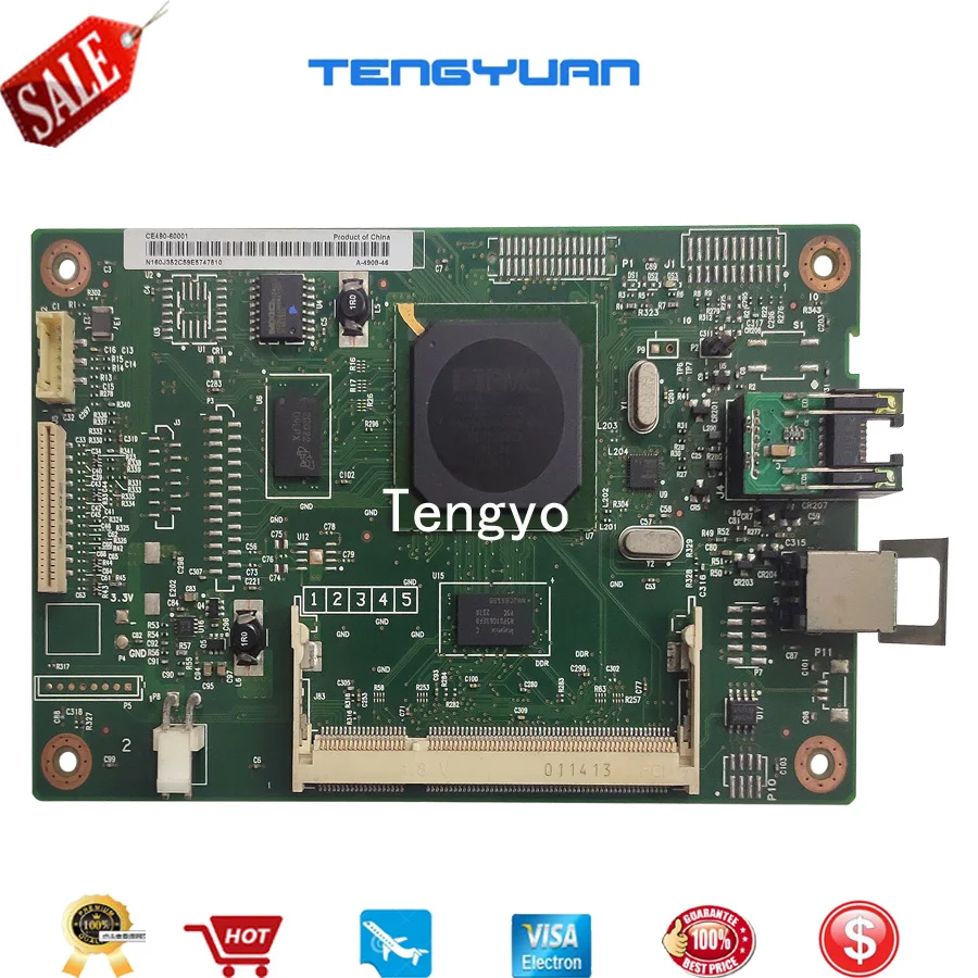 Бесплатная доставка 100% тестирование для HP5225 CP5225dn CP5225 плата форматирования