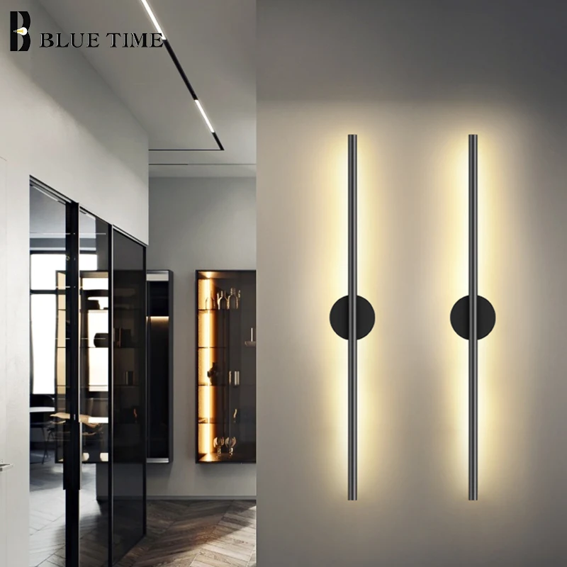 

Black Gold Modern LED Wall Light For Bedroom Living Room Decor Lights Bedside Light Mirror Front Light Wall Lamp Indoor Lighting