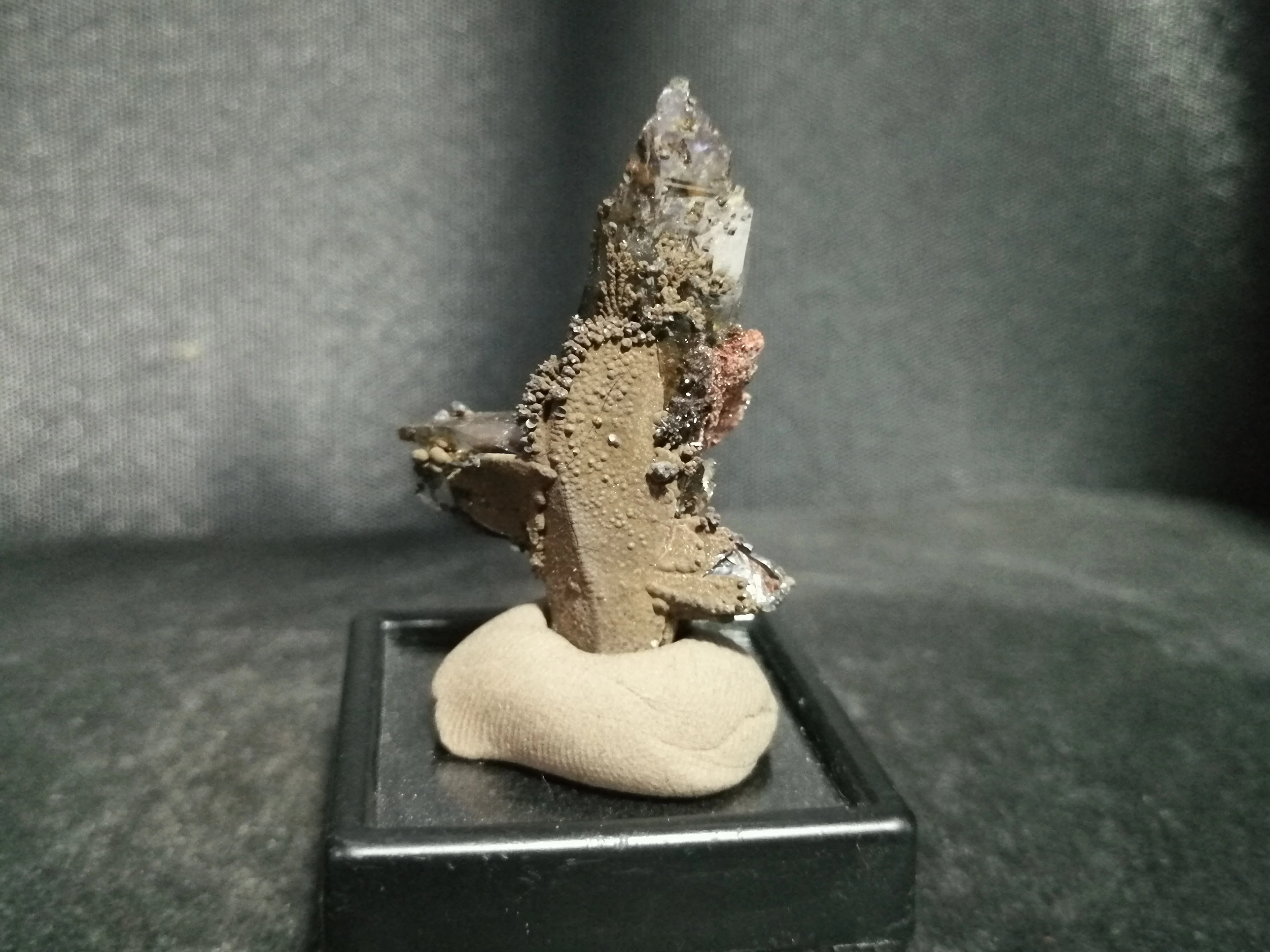 12 7 gNatural Кристалл Кальцита с украшением в виде кристаллов минеральная образец