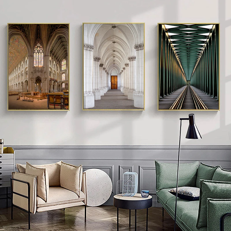 Современные скандинавские винтажные постеры с изображением двери Марокко