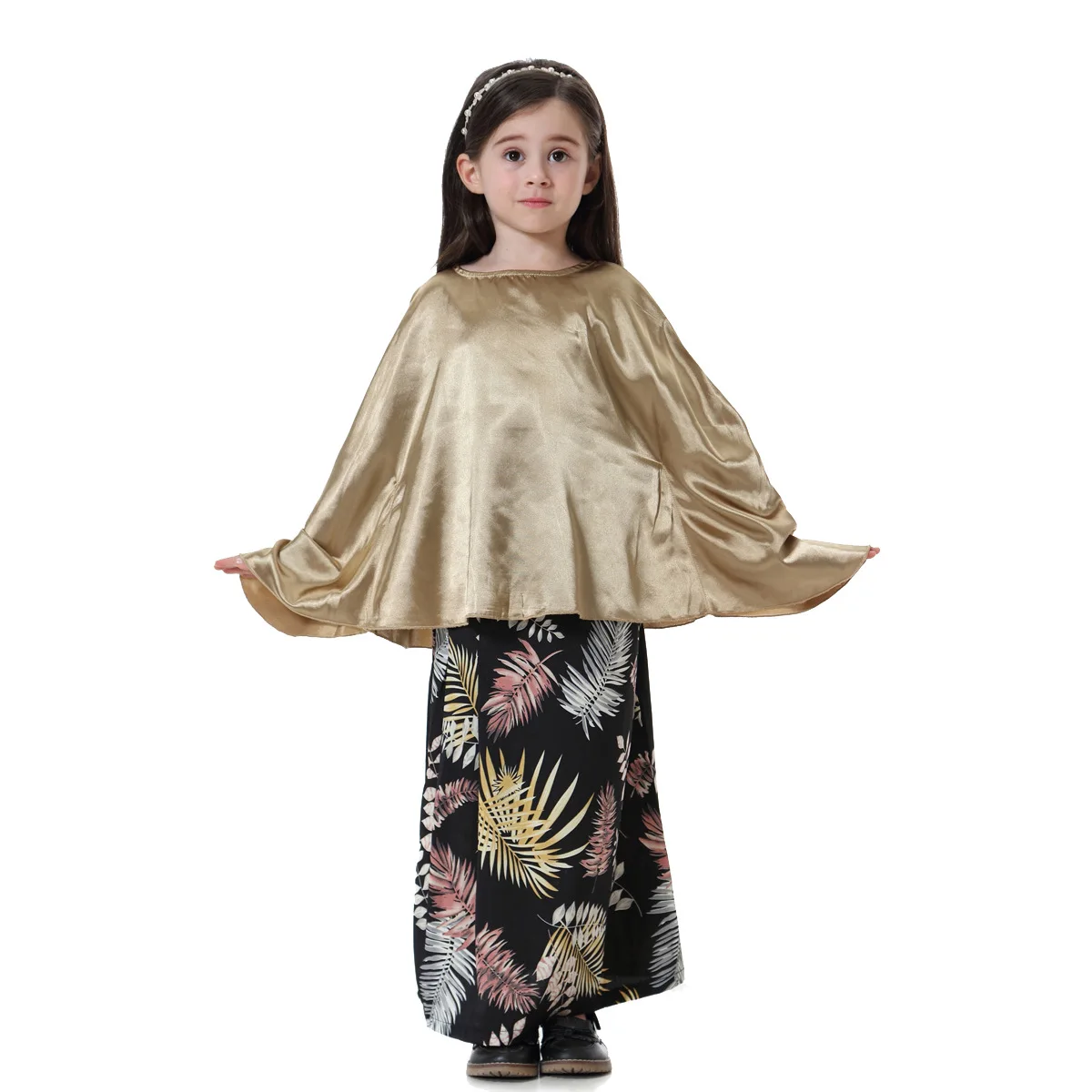 Женский исламский арабский Малайзийский Дубай модный Печатный кафтан халат для