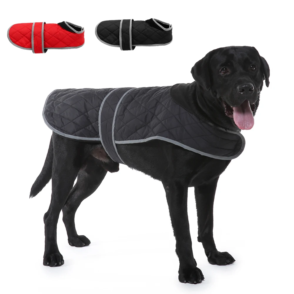 

Big Dog Outdoor Clothes Jacket Reflective Pet Coat Vest Winter Warm Cotton Dogs Clothing For Small Medium Large Dogs Labrador