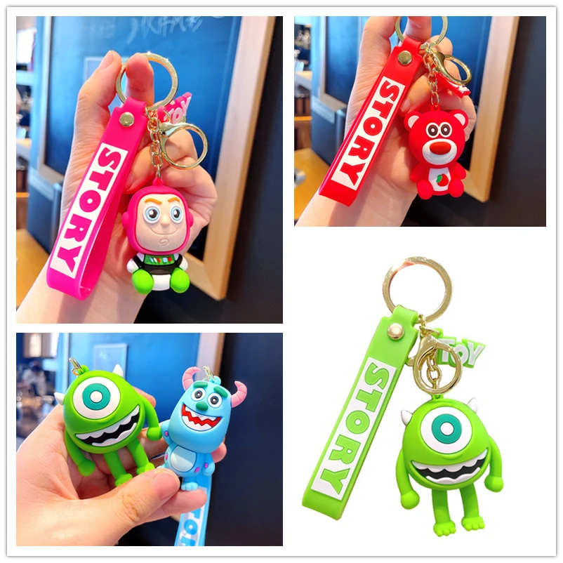 Брелки с героями Диснея История игрушек мультфильм Deehus Базз светильник Майк Wazowski