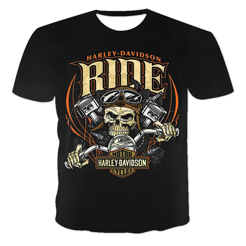 

Summer Fashion New Punk Skull 3D Printing For Men And Women All-Match Loose Oversized T-Shirt Hot Sale O-Neck Short-Sleeved Top