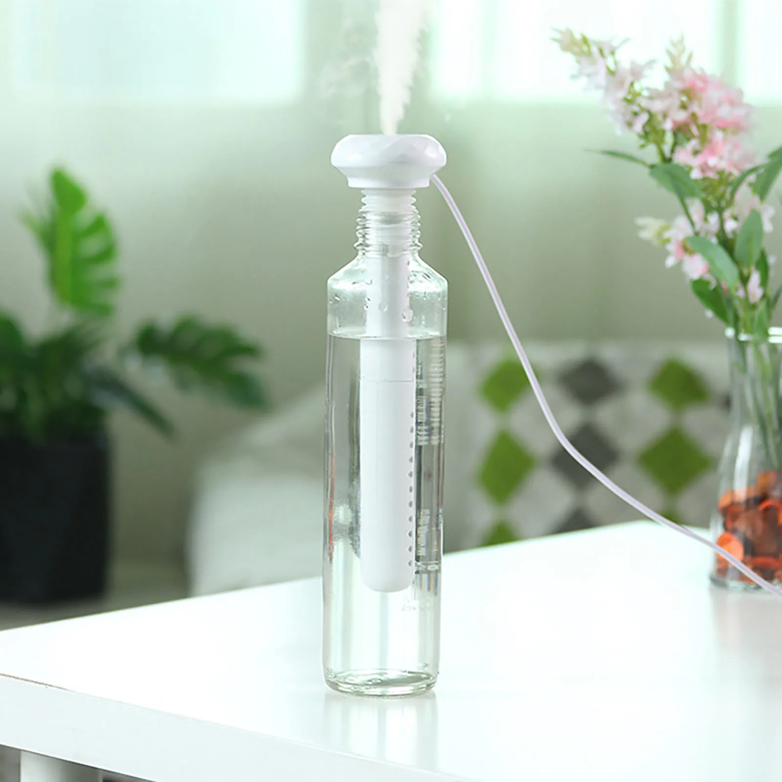 

USB Portable Air Humidifier Air Purifying Bottle Aroma Diffuser Mist Maker For Home Office Humidification Detachable