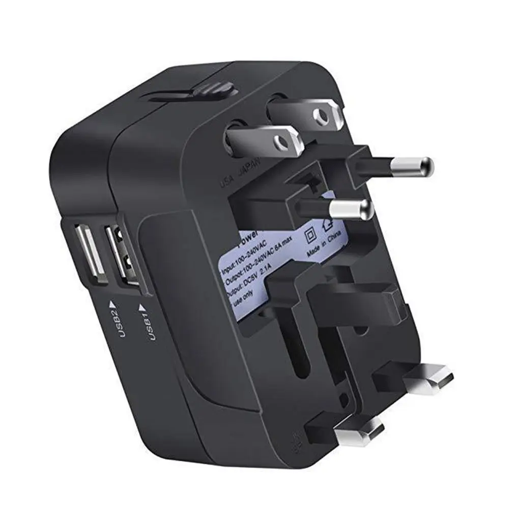 WTA-502U 2USB Multifunctional Travel Switch Plug Conversion European Standard Converter | Электроника
