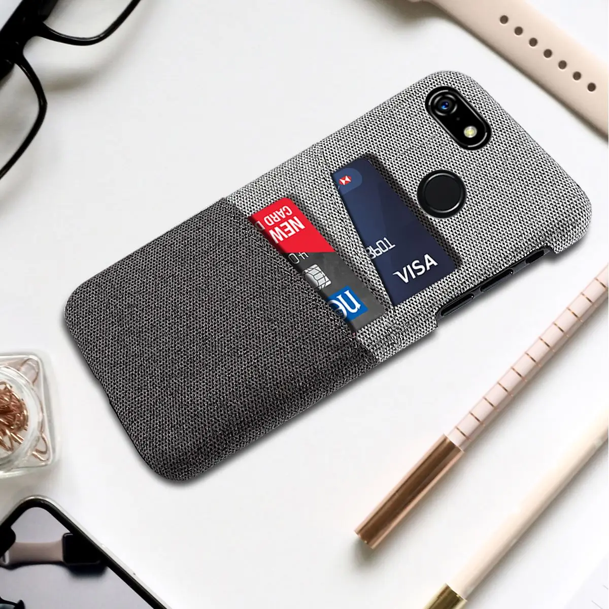 Для Google Pixel 3A чехол для телефона Тонкий Жесткий ПК ткань защитная войлочная XL слот