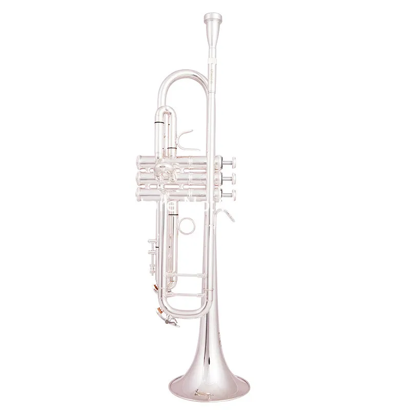 

Unique Product Bb Bach Trumpet LT198GS-85 Sliver Plated Musical instrument Professional With Case Free Shipping