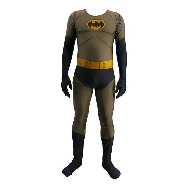 Для взрослых Детский костюм на Хеллоуин зентай Косплэй Бэтмен против Супермена