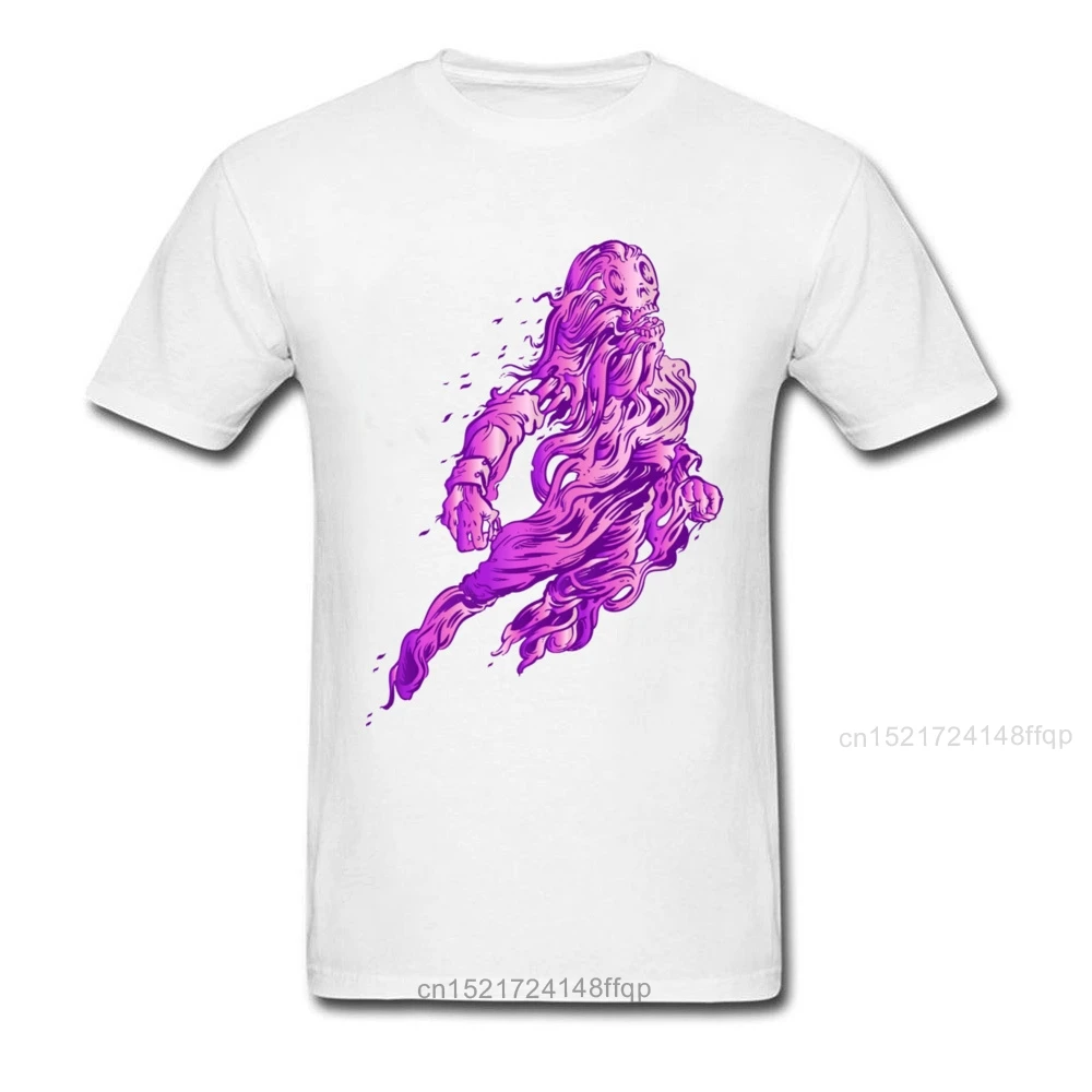 Ужасные паровые тропы Мужская футболка черного и фиолетового цвета мода 2018 для