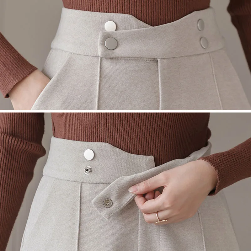 Осенне зимние женские шорты 2019 с карманами на пуговицах драпированные