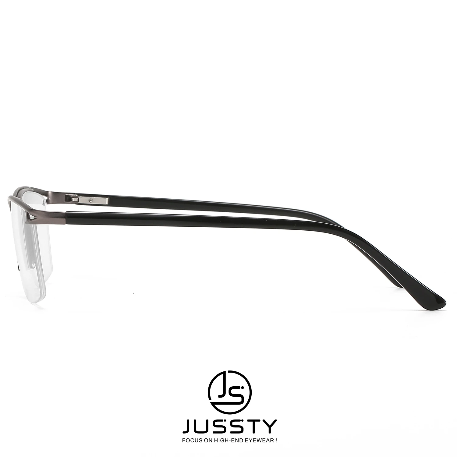 Очки мужские с полуободковой оправой оптические многофокальные прогрессивные