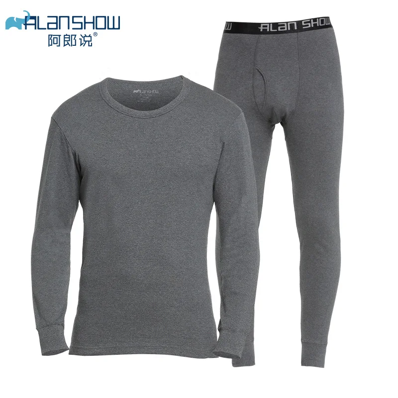 Термобелье мужское хлопок цвет в ассортименте S M L XL XXL 2 шт/комплект | Мужская