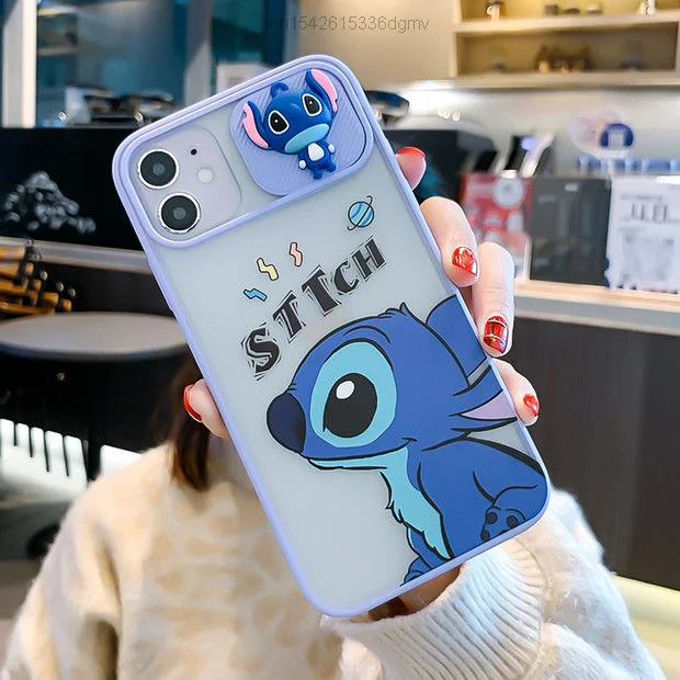 disney lilo stitch cartoon phone case for iphone 12pro se 2 6 6s 7 8 12 mini plus x xs xr 11 pro max cover trend y2k aesthetic free global shipping