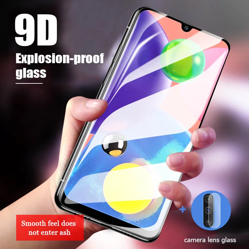 9D защитное закаленное стекло на экран для Samsung A11 A31 A51 A71 задняя камера объектива