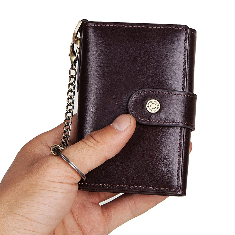 GZCZ Rfid 2020 модный держатель для кредитных карт мужской кожаный деловой кошелек