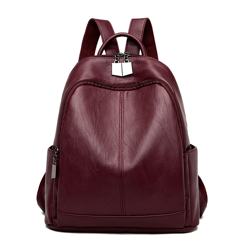 

2020 Female Leather Backpacks For Girls Back Pack Luxury Backpacks Women Designer School Bags For Girls Travel Casual Daypack