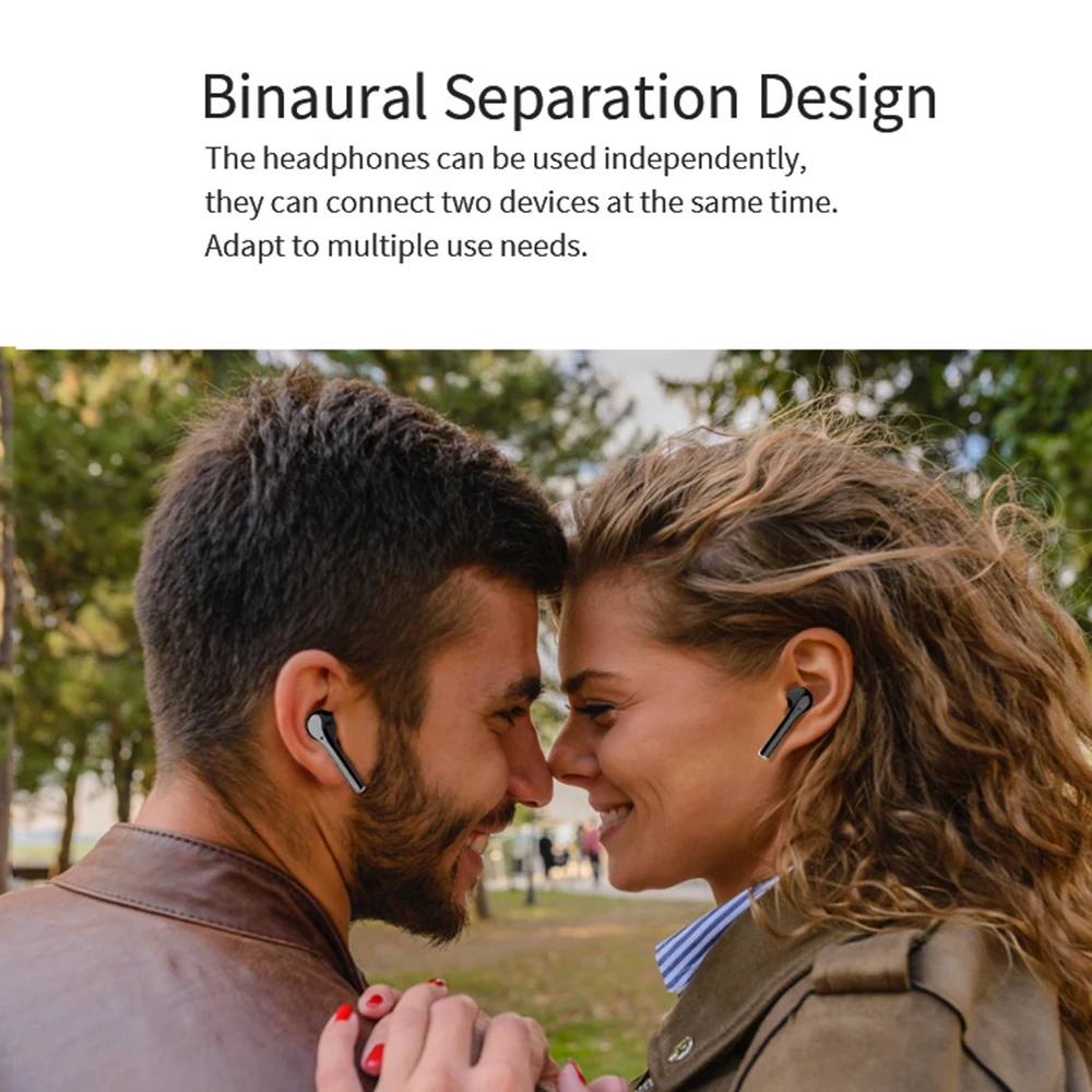 TWS Hifi стереонаушники V5.0 Мини Bluetooth наушники Спортивная гарнитура с зарядным