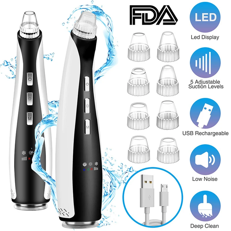 Электрический прибор для удаления угрей ухода за кожей вакуум пор прыщей