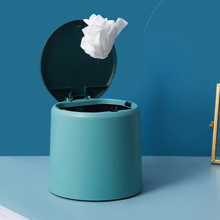 

Mini Cute Waste Bin Plastic Desk Living Room Red Simple Food Waste Bin Office Bedroom Kosz Na Smieci Household Products DG50WB