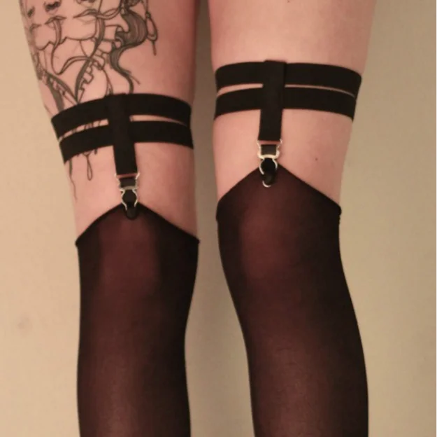 

2021 fashion pastel goth female garterbelt Sock Strapless suspender belt for Stockings Garters leg bondage clip retail Suspende