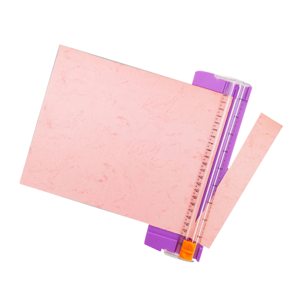 

Photo Trimmer Paper Cutter Durable Office Clear Scale Safe Home Mini Portable Lightweight Practical Card DIY Tool Stationery