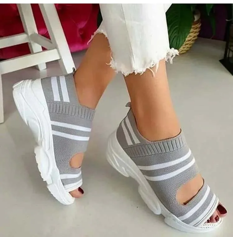 

2020 Summer Women Sandals Open Toe Breathable Wedges Platform Ladies Shoes Lightweight Shoes Sandals Big Size Zapatos Mujer hot