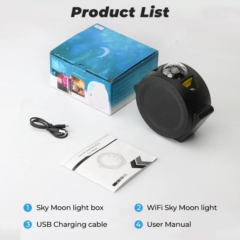 

Tuya Smart Star Projector WiFi Laser Starry Sky Projector Waving Night Light Led Colorful APP Control Alexa Google Assistant