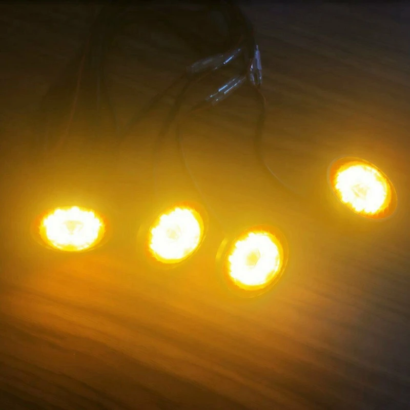 

4X Raptor Style Amber Lens Grille LED Lights for Jeep Wrangler JL 2018-2020