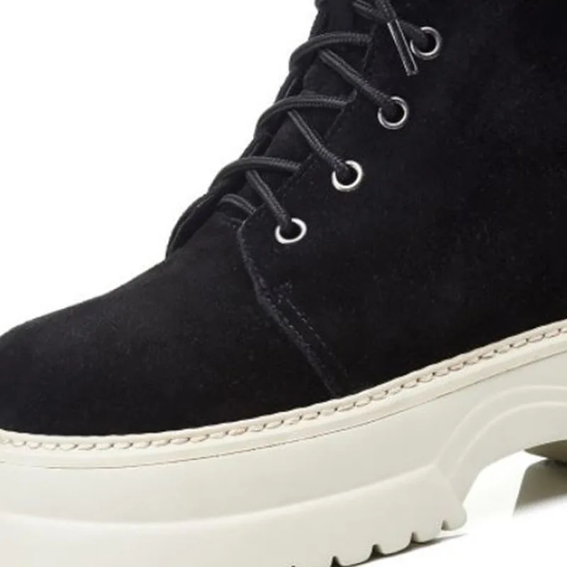 Женские мотоциклетные ботильоны на толстой подошве размеры 34 39|Женские