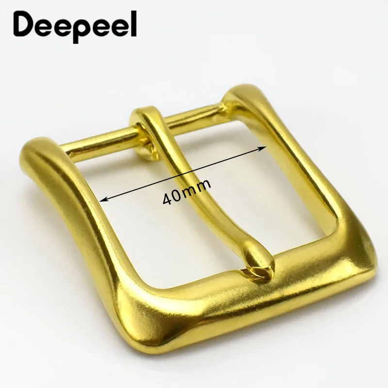 Deepeel ID 40 мм латунная пряжка для ремня из чистой меди кожаных ремней 38 39 женщин