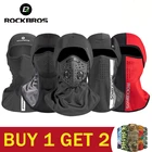 ROCKBROS зимняя велосипедная маска на все лицо Флисовая теплая ветрозащитная велосипедная маска Балаклава Лыжная маска Рыболовная Шапка головной убор