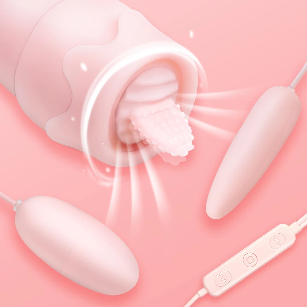 Tongue Vibrators 20 Modes USB Power Vibrating Eggs G-spot Massage Oral Licking Clitoris Stimulator Sex Toys for Women Adult | Красота и